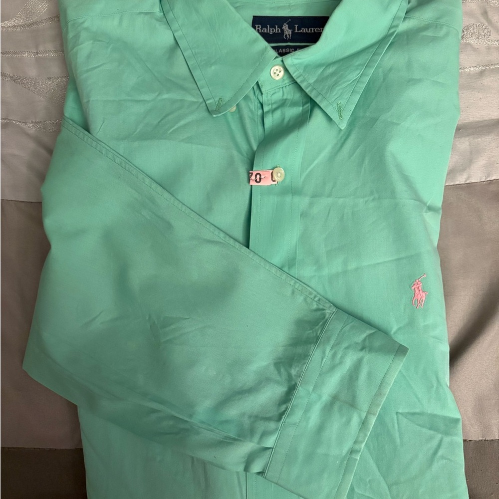 Ralph Lauren Men's Light Green Casual Shirt
